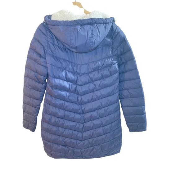 Superdry Navy Blue Women’s Full Length Padded Jacket Hooded Size US 6 - Picture 2 of 12